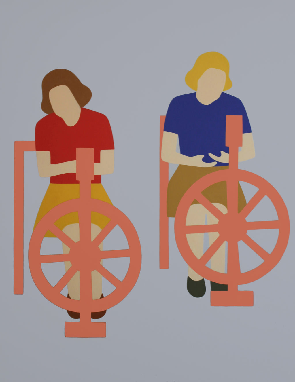 Painting by Dana Bell titled "Spinners" - 2.