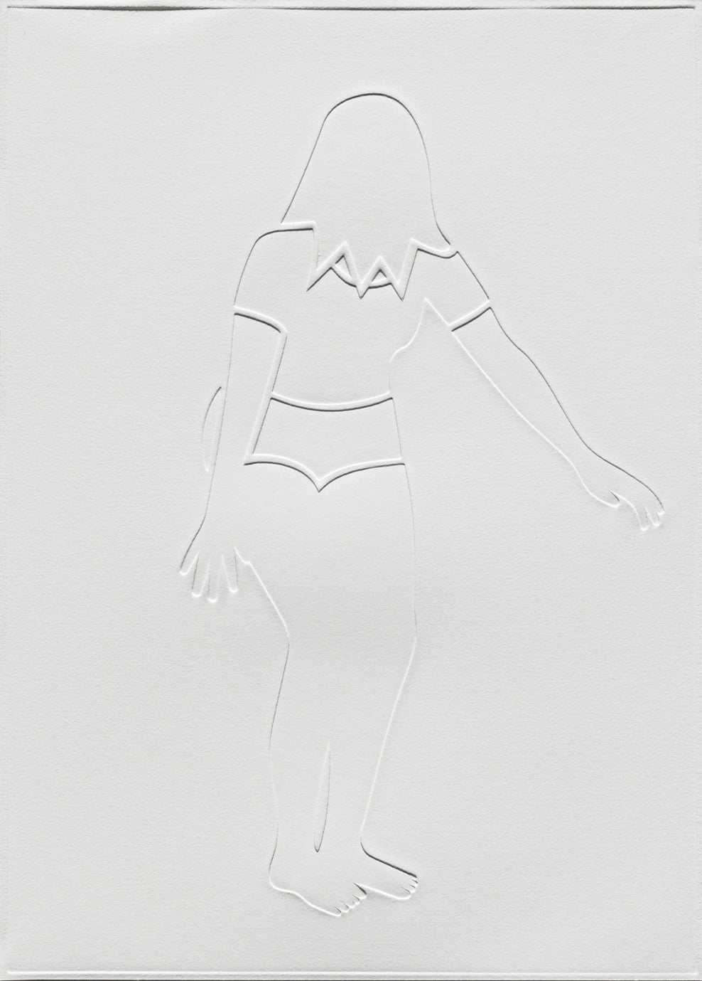 Print by Dana Bell titled "Standing After Jumping" - 2.