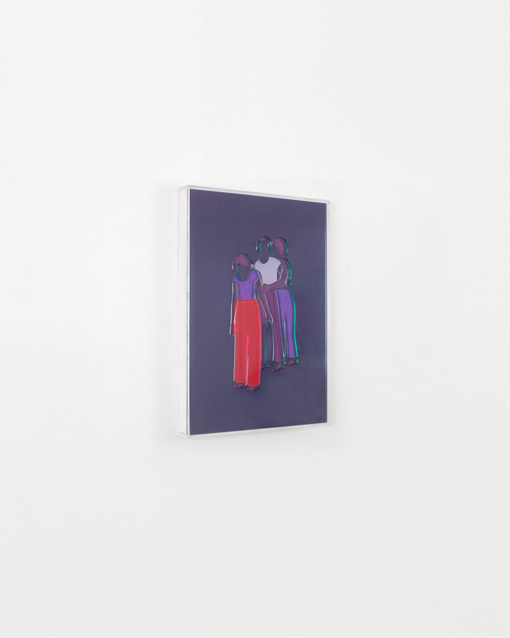 Mixed Media by Dana Bell titled "Three Entangle (purple and pink)" - 3.