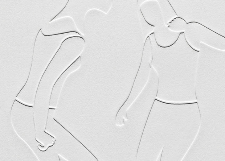 Print by Dana Bell titled "Two Dance Tank Tops" - 5.