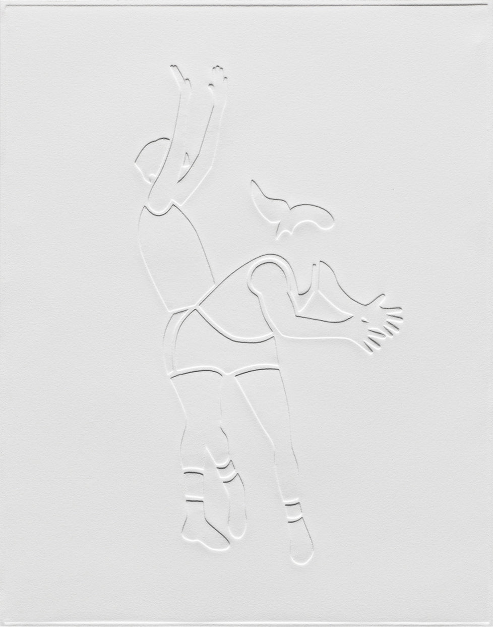 Print by Dana Bell titled "Two Play Basketball" - 2.