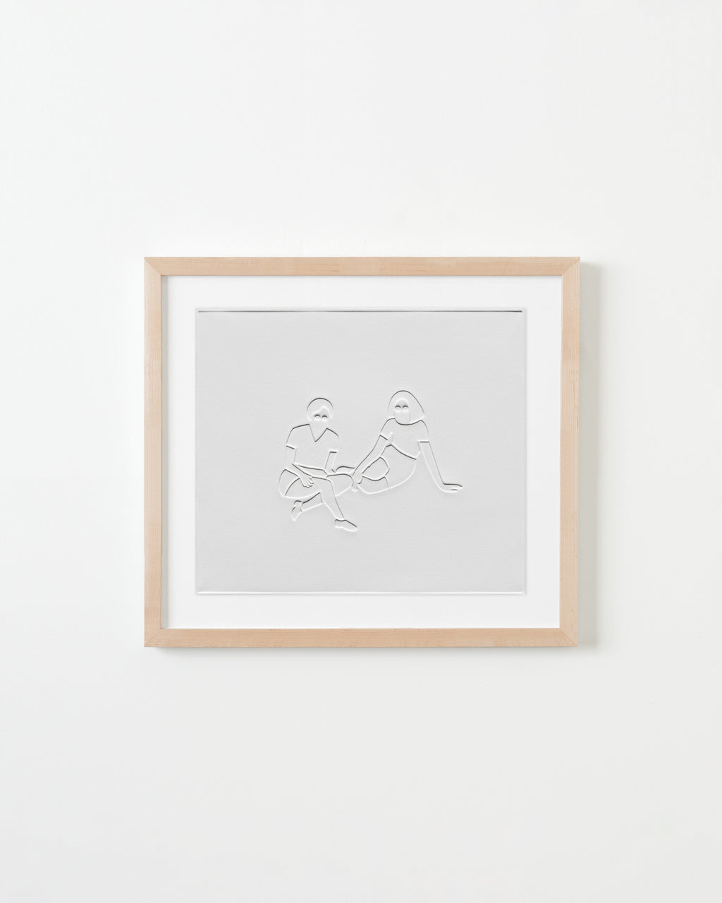 Print by Dana Bell titled "Two Sitting on a Hill, Look Forward" - 5.