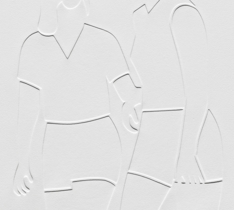Print by Dana Bell titled "Two Towards Touch" - 5.