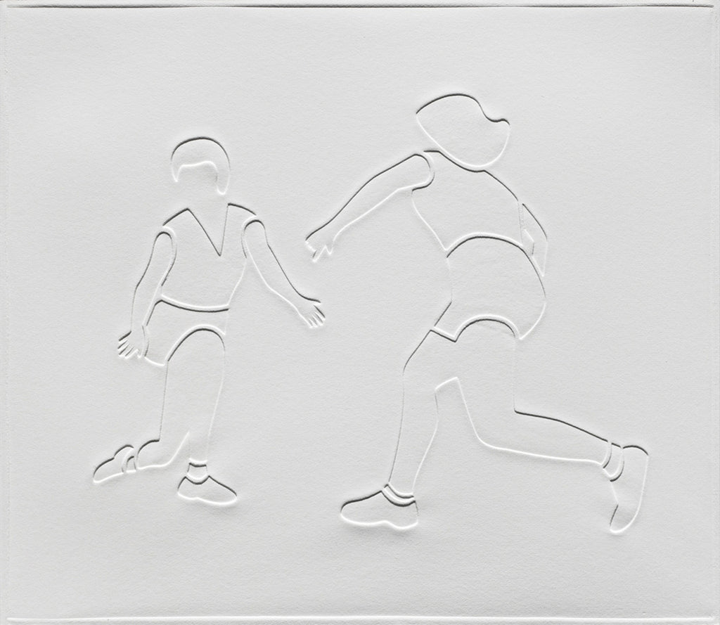 Print by Dana Bell titled "Two Twist Towards" - 2.