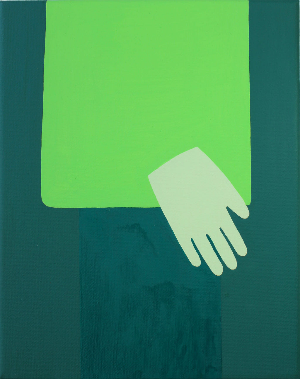Painting by Dana Bell titled "Wait Til I Interview The Doctor 1" - 2.
