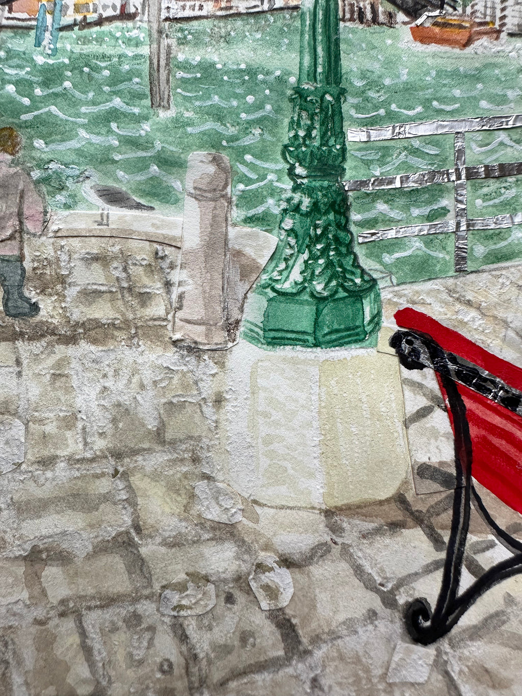 Painting by David Rhoads titled "The Grand Canal" - 3.