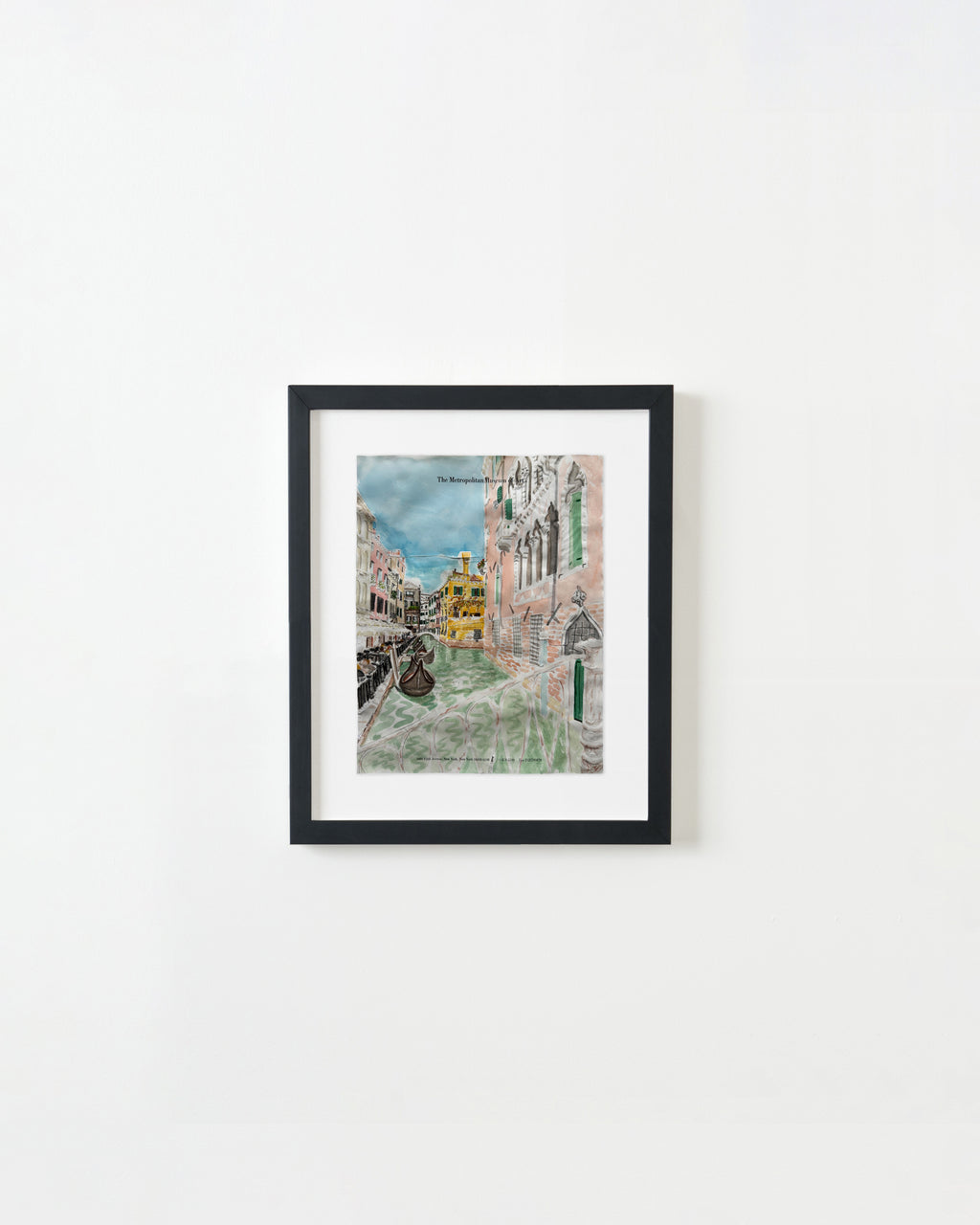 Painting by David Rhoads titled "Venice Canal" - 5.