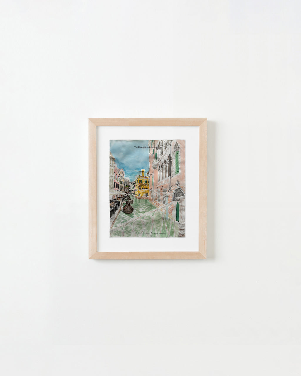 Painting by David Rhoads titled "Venice Canal" - 6.