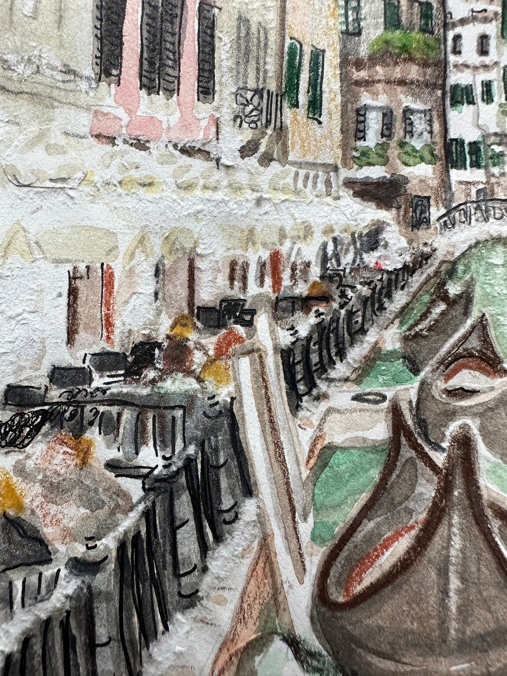 Painting by David Rhoads titled "Venice" - 3.