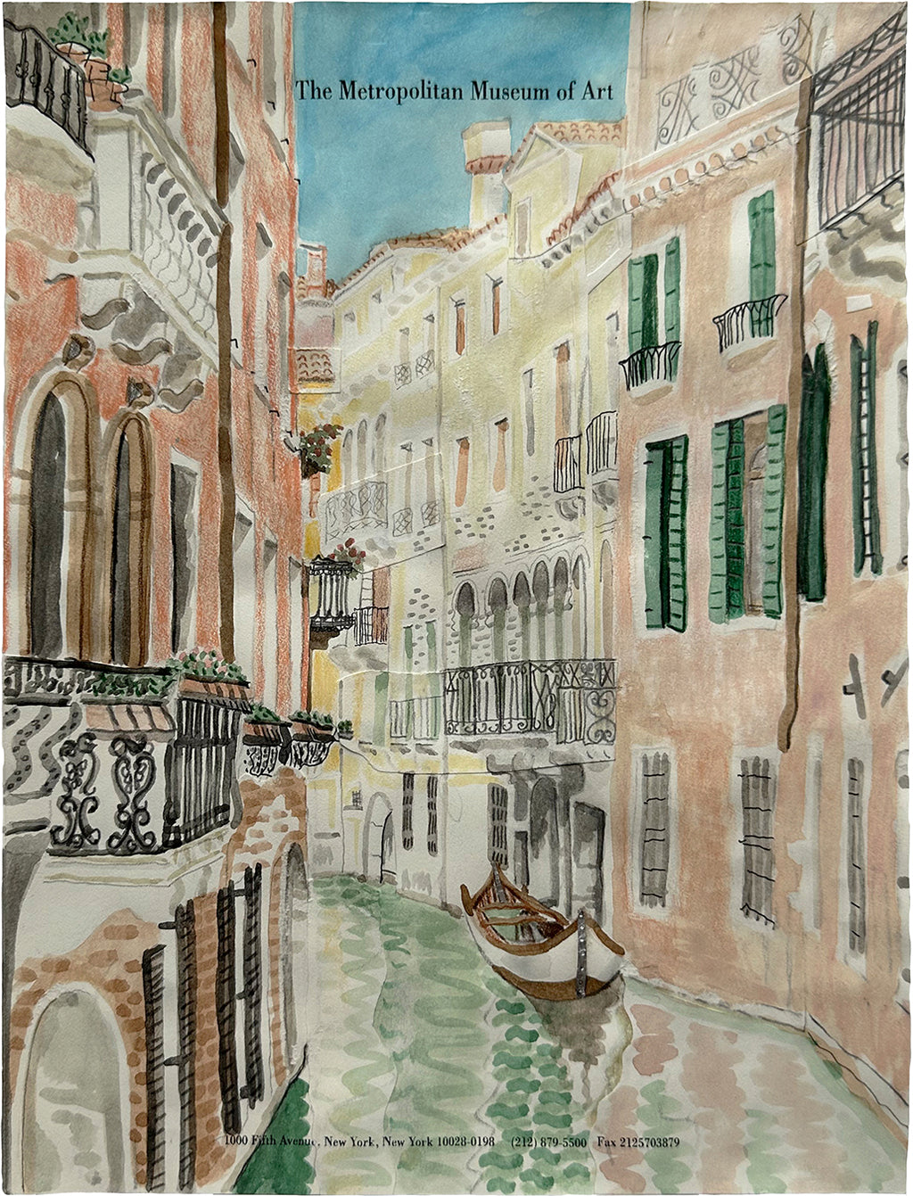 Painting by David Rhoads titled "Venice" - 2.
