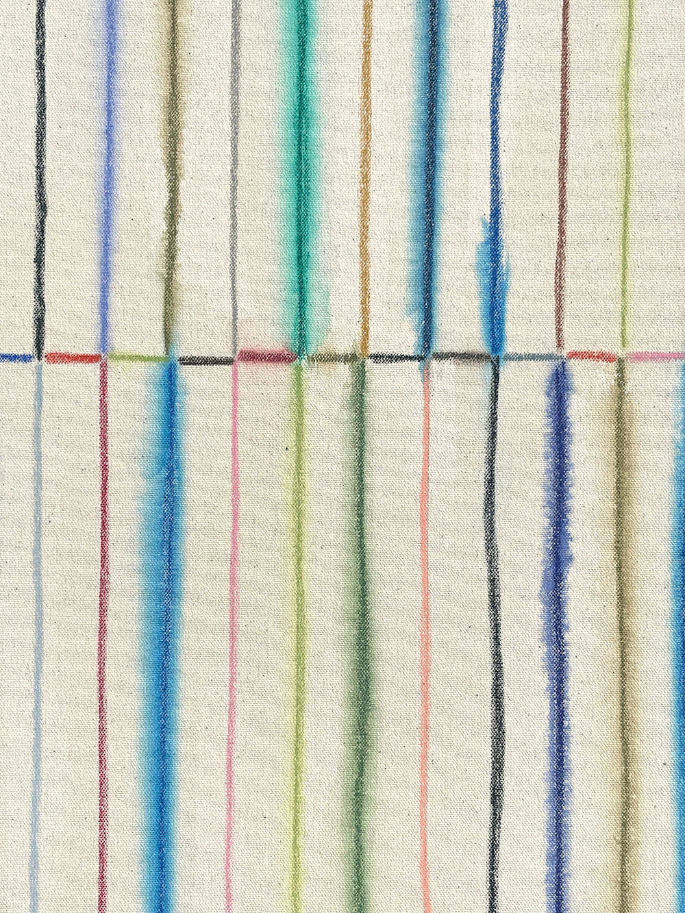 Painting by Devon Reina titled "Shimmer and Shift" - 3.