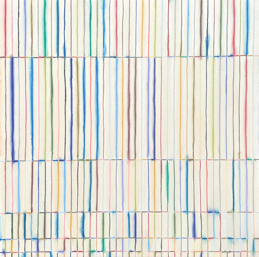 Painting by Devon Reina titled "Shimmer and Shift" - 2.