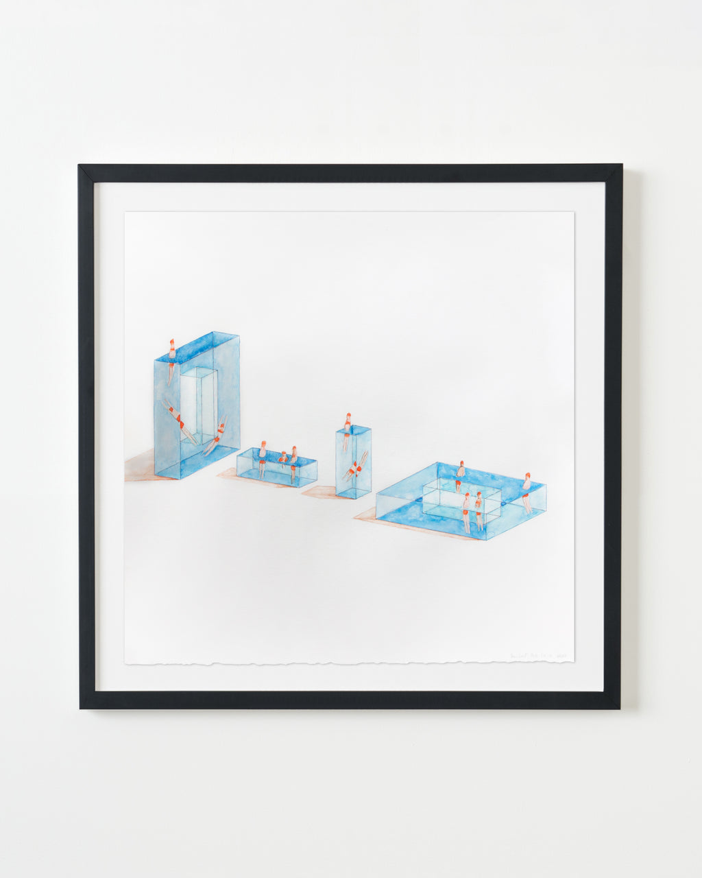 Painting by Eddie K titled "Pools W80-84" - 3.