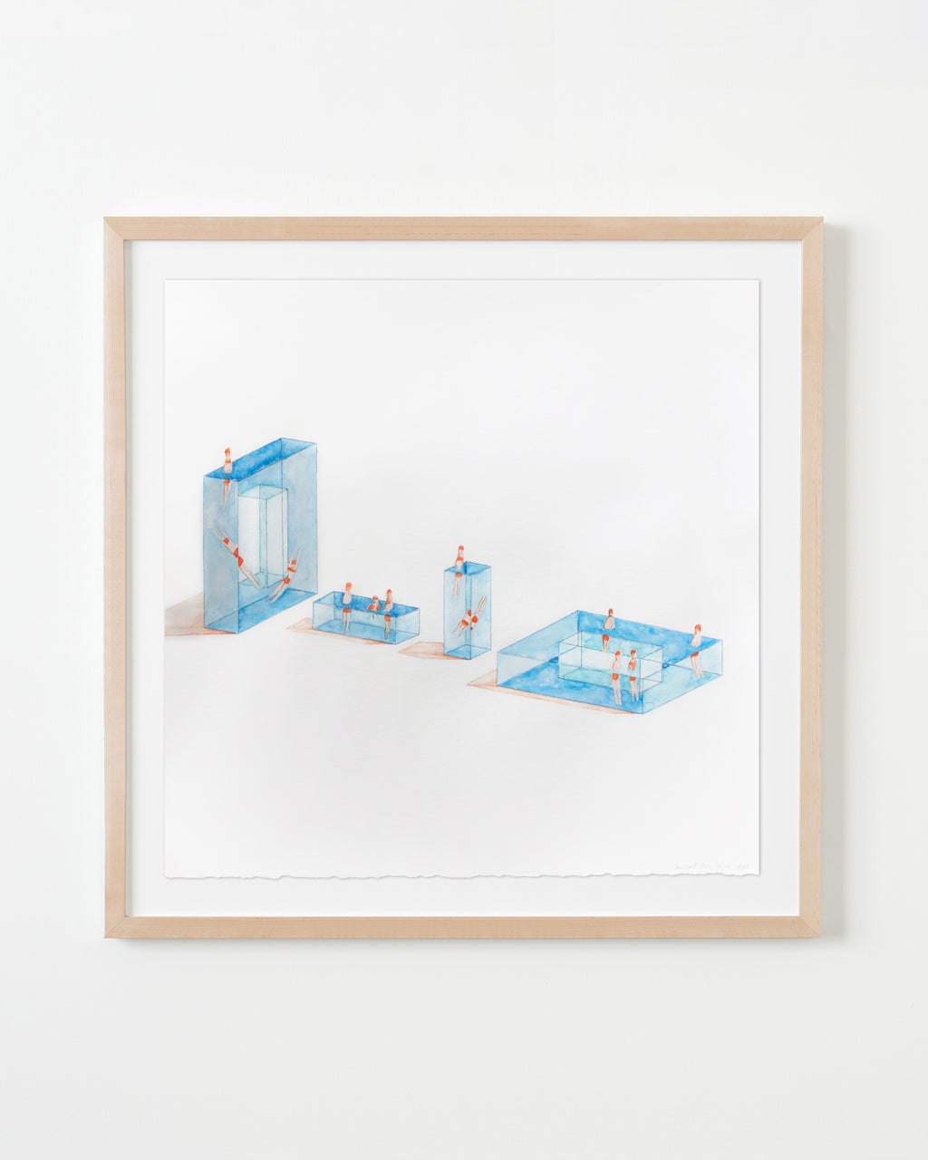 Painting by Eddie K titled "Pools W80-84" - 4.