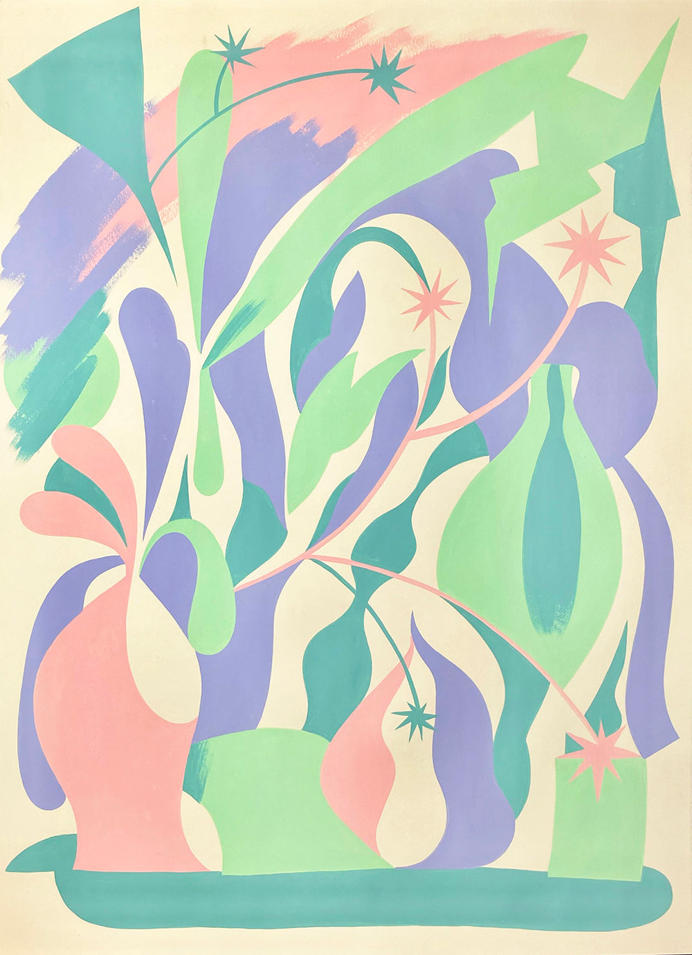 Painting by Eddie Perrote titled "A Practice of Time Immemorial" - 2.