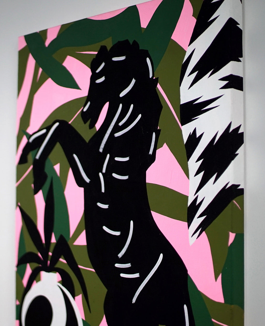 Painting by Eddie Perrote titled "Black Stallion" - 3.