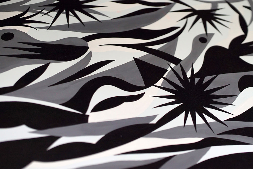 Painting by Eddie Perrote titled "Concrete Jungle" - 5.