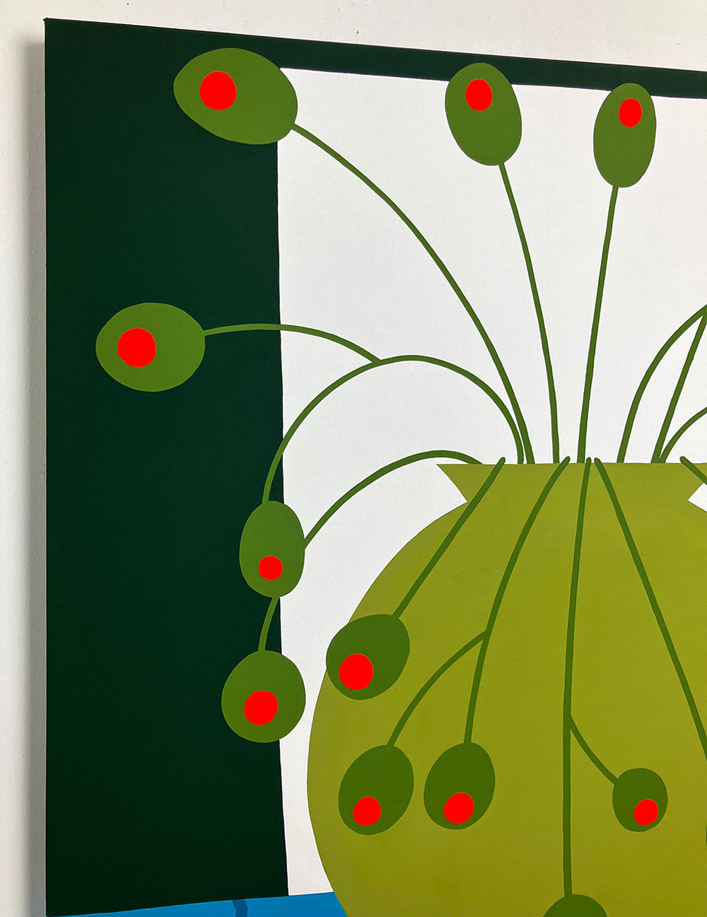 Painting by Eddie Perrote titled "Plant #1" - 3.