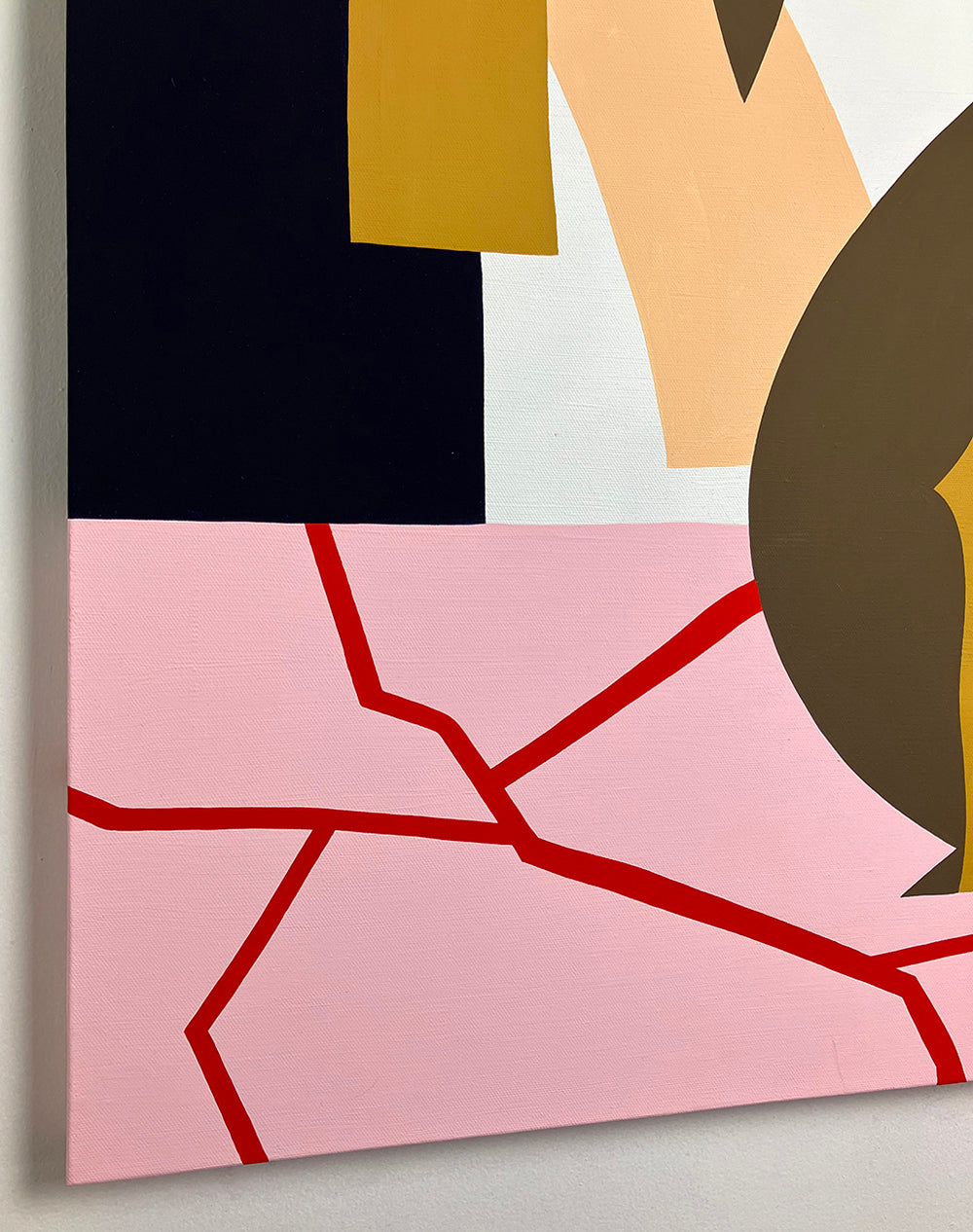 Painting by Eddie Perrote titled "Plant #2" - 4.