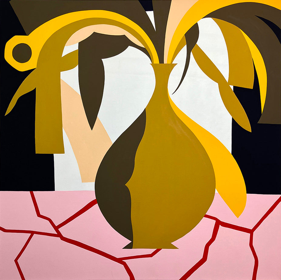 Painting by Eddie Perrote titled "Plant #2" - 2.