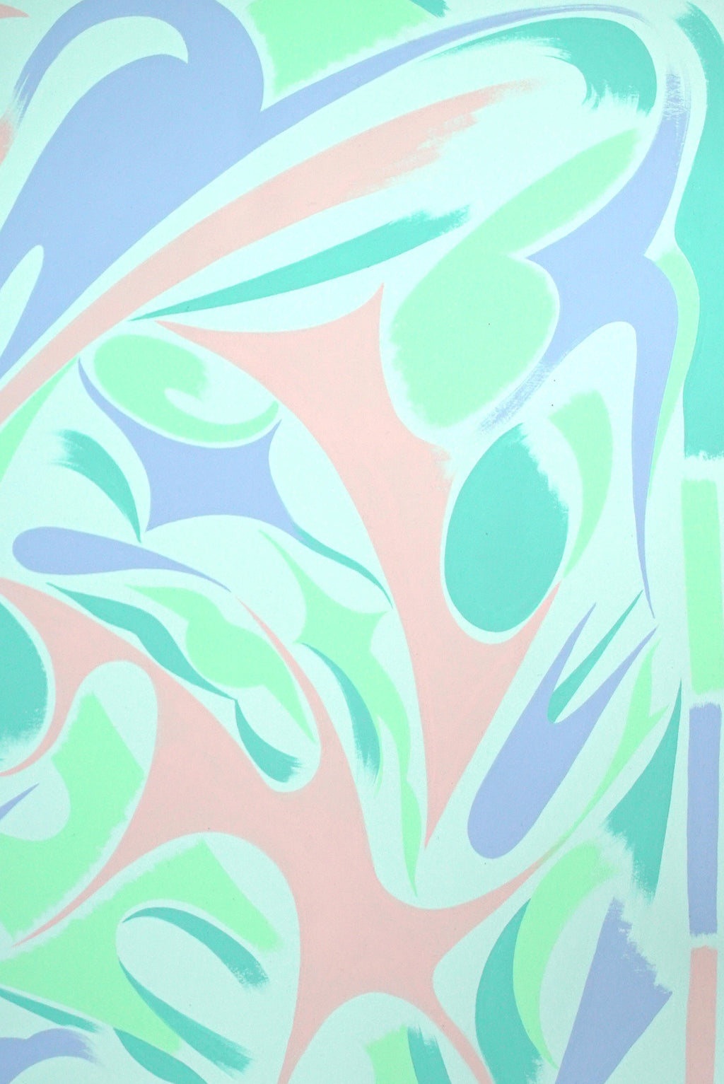 Painting by Eddie Perrote titled "Silver Rings" - 5.