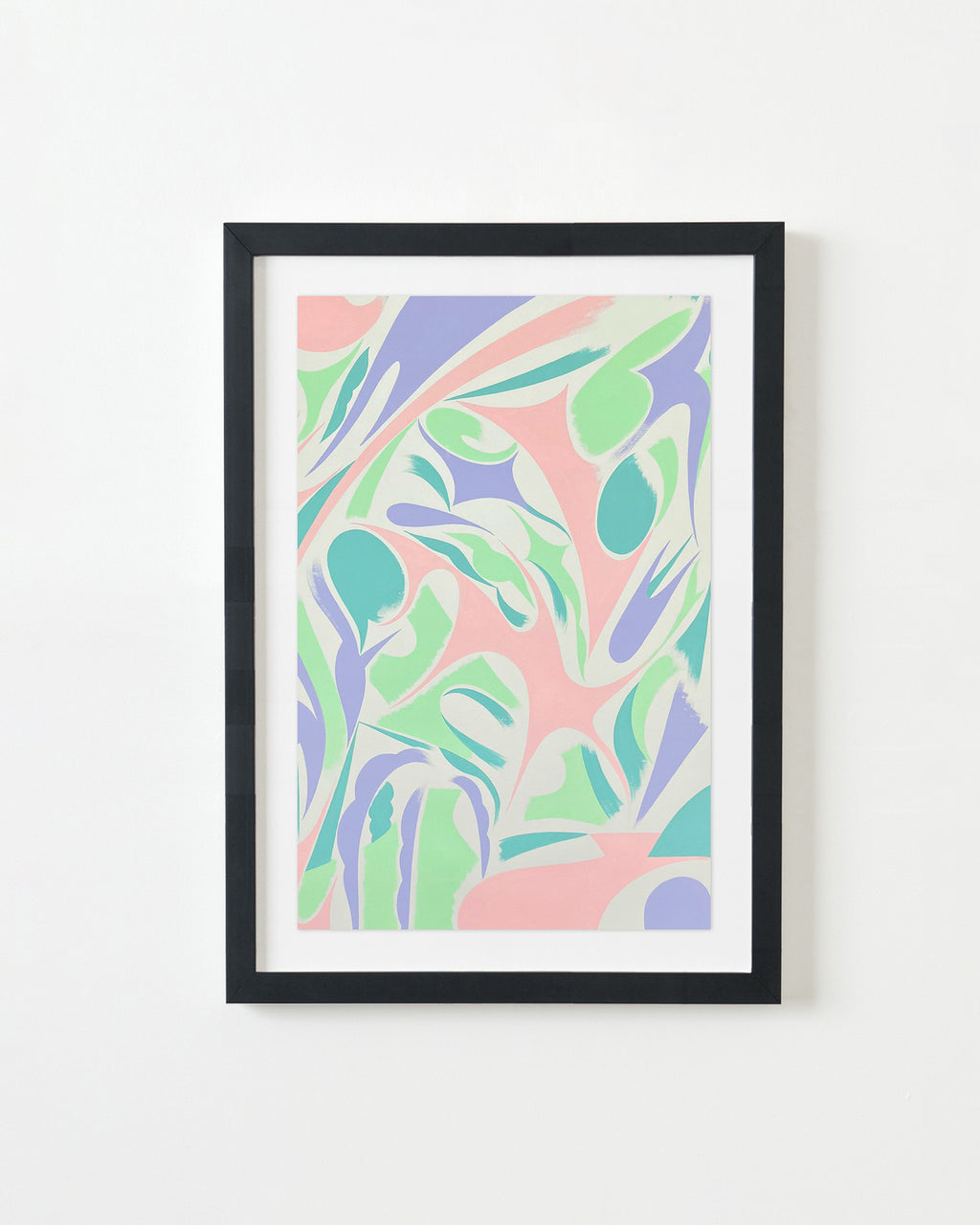 Painting by Eddie Perrote titled "Silver Rings" - 4.