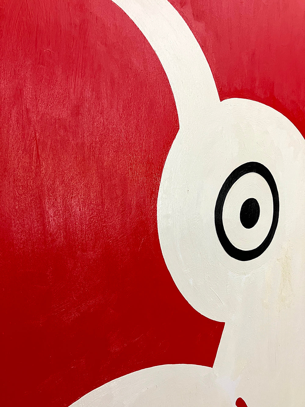 Painting by Eddie Perrote titled "White Bird" - 5.