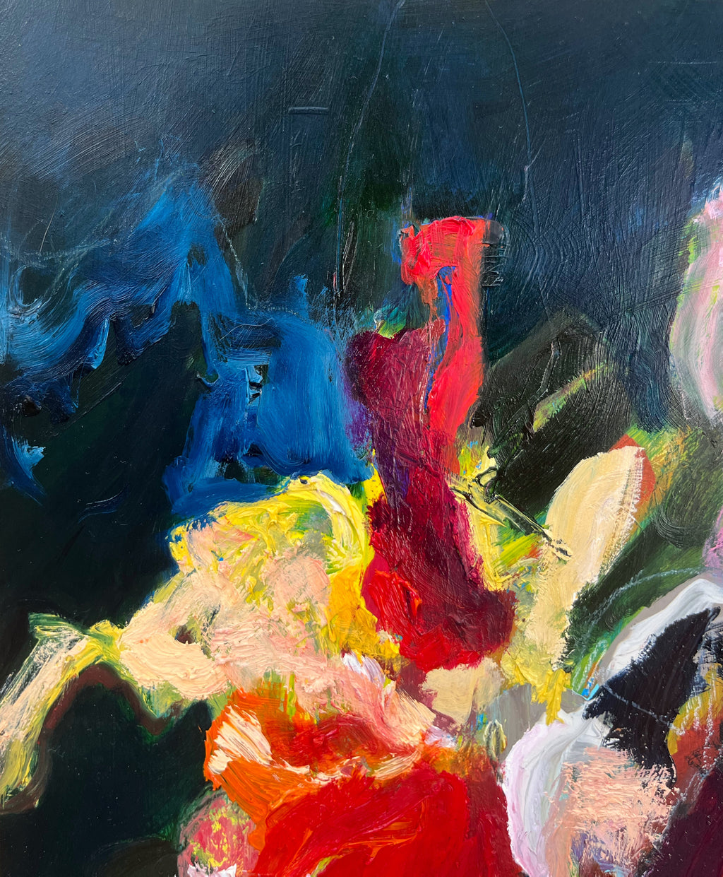 Painting by Elisa Gomez titled "Abstract Flora XIV" - 3.
