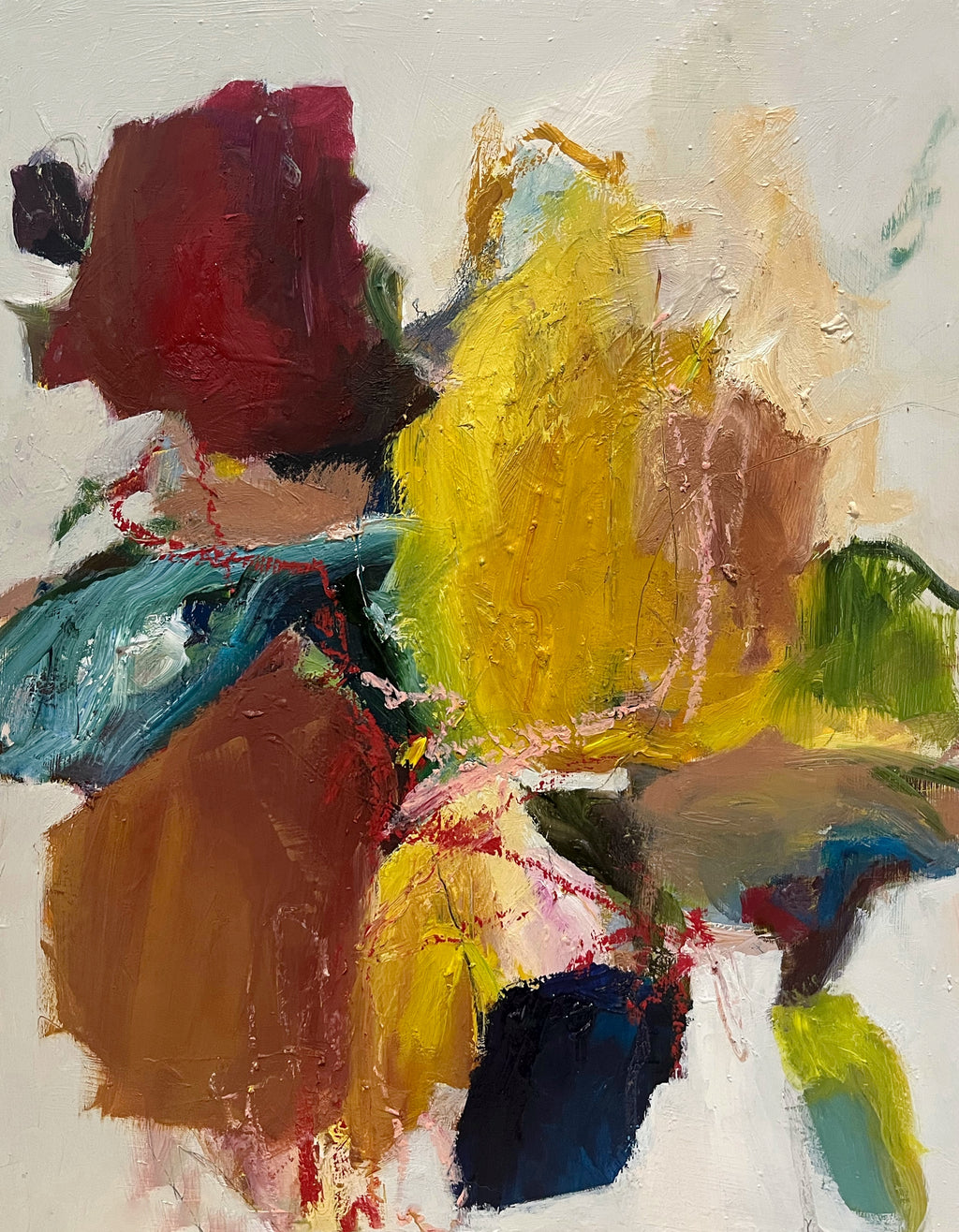 Painting by Elisa Gomez titled "Terrain Study XI" - 2.
