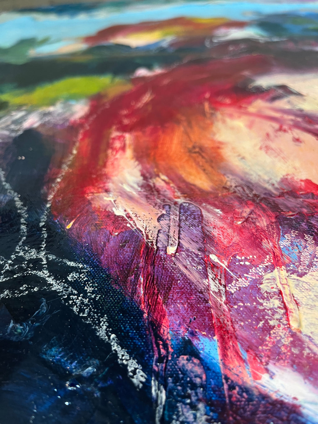 Painting by Elisa Gomez titled "Wanderer X" - 4.