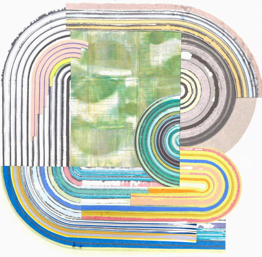 Painting by Erik Barthels titled "Frequency Tripler" - 2.