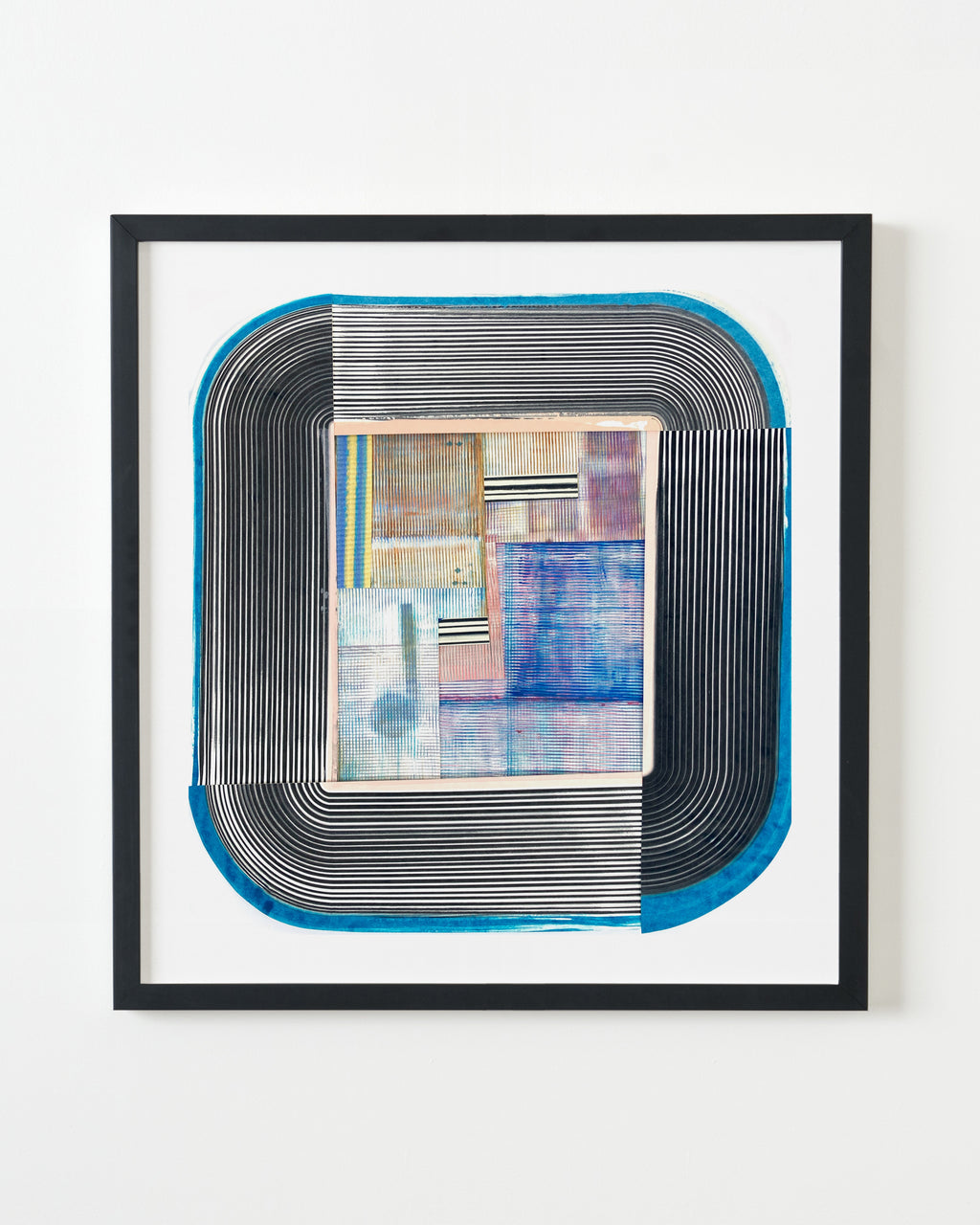 Painting by Erik Barthels titled "Mirror Masquerade" - 3.