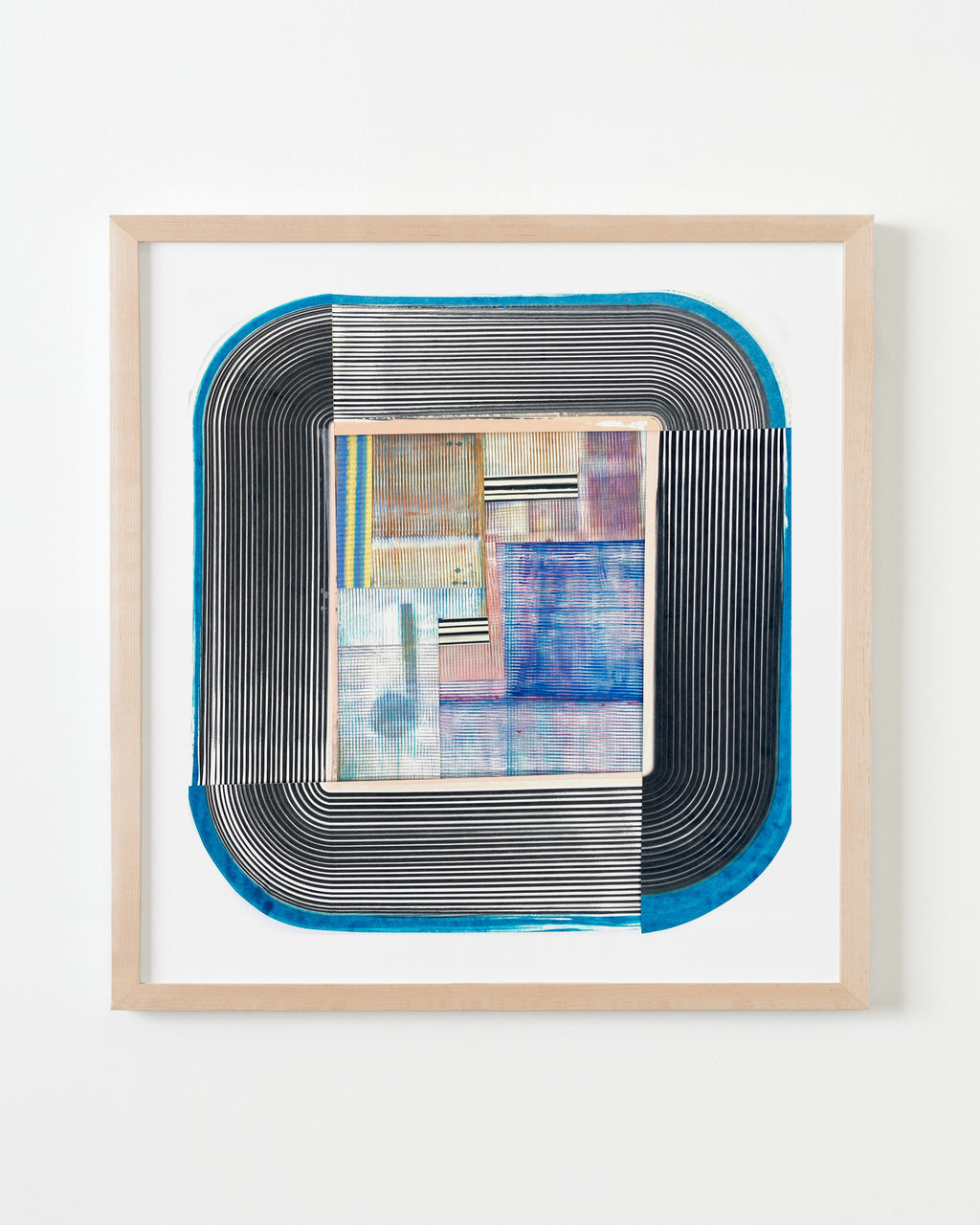 Painting by Erik Barthels titled "Mirror Masquerade" - 4.