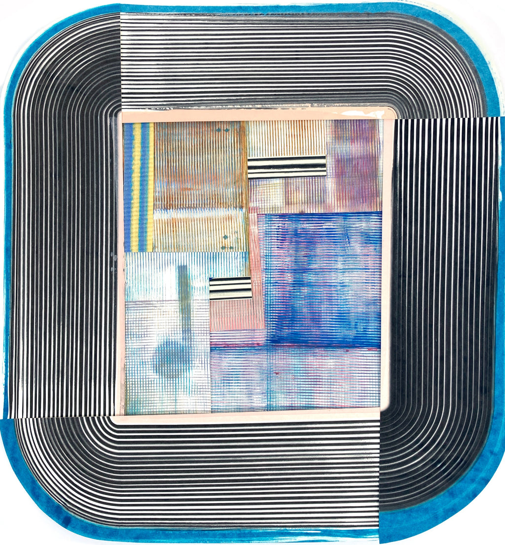 Painting by Erik Barthels titled "Mirror Masquerade" - 2.