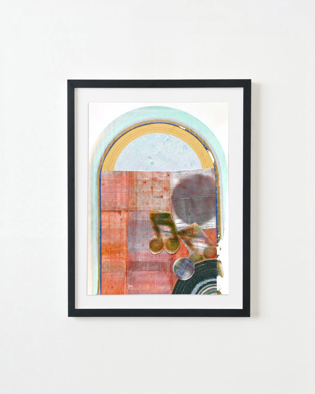 Painting by Erik Barthels titled "Ramshackle Reissue" - 3.