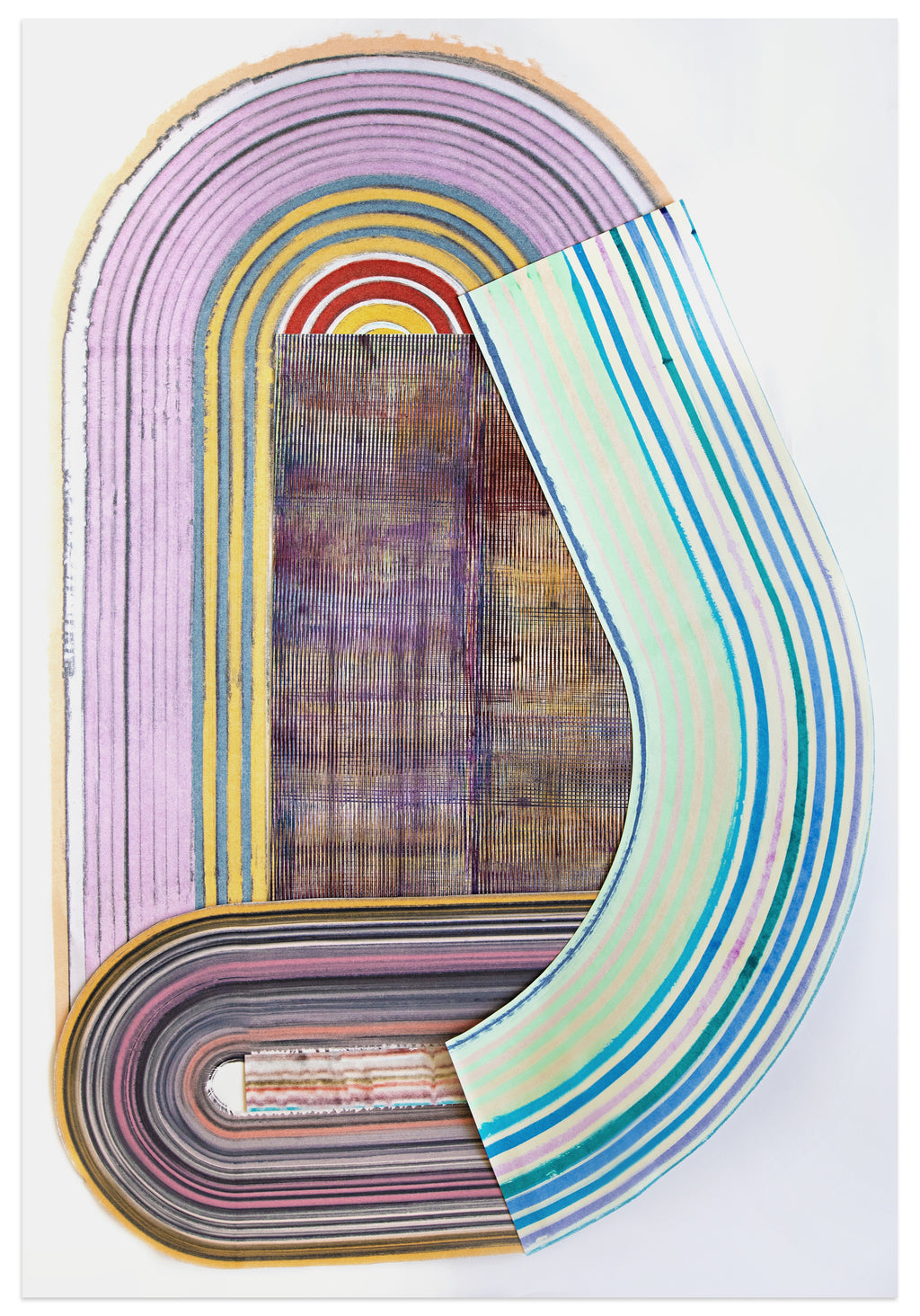 Painting by Erik Barthels titled "Snake Atlas" - 2.