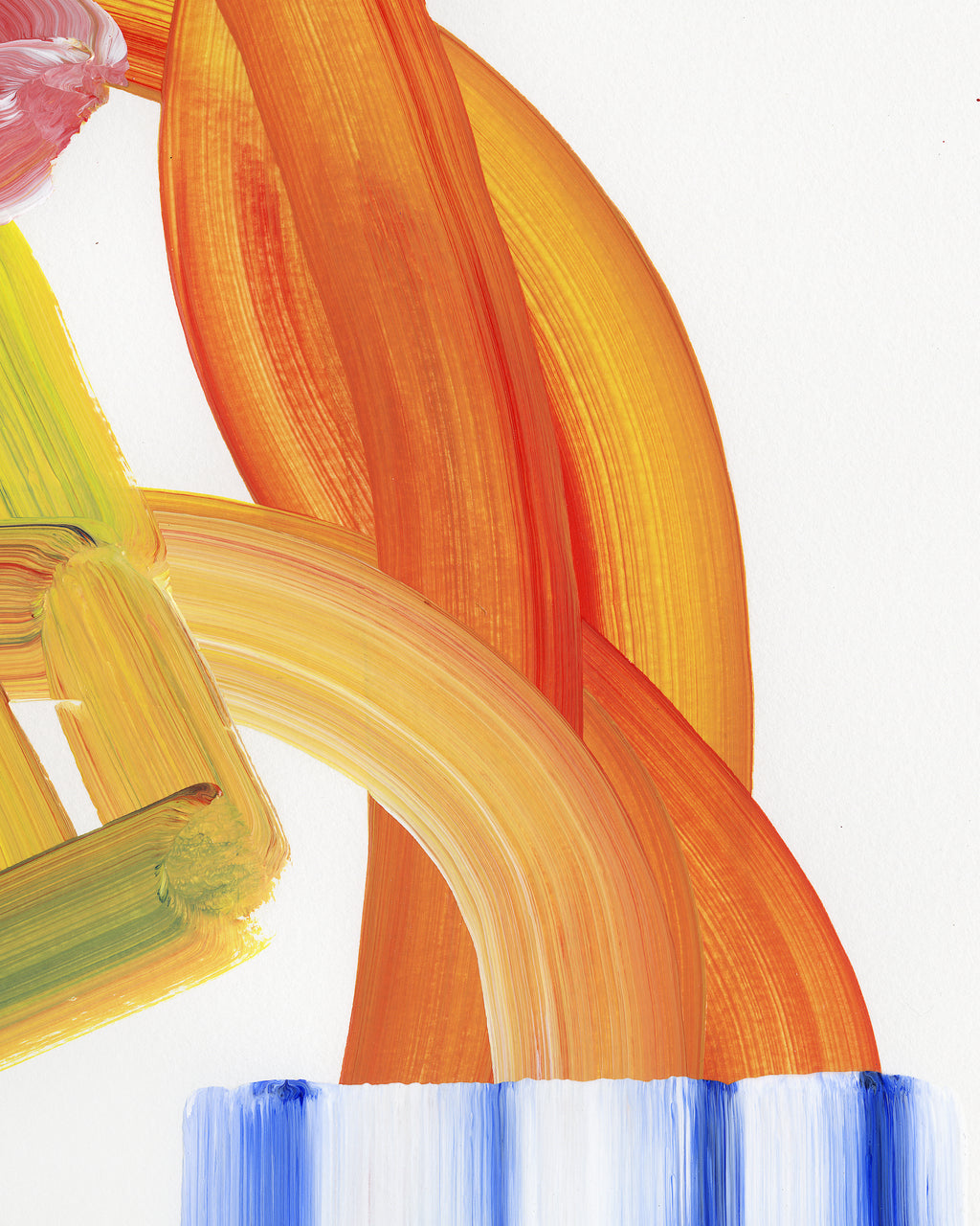 Painting by Erin D. Garcia titled "Wild-Flower #1" - 6.