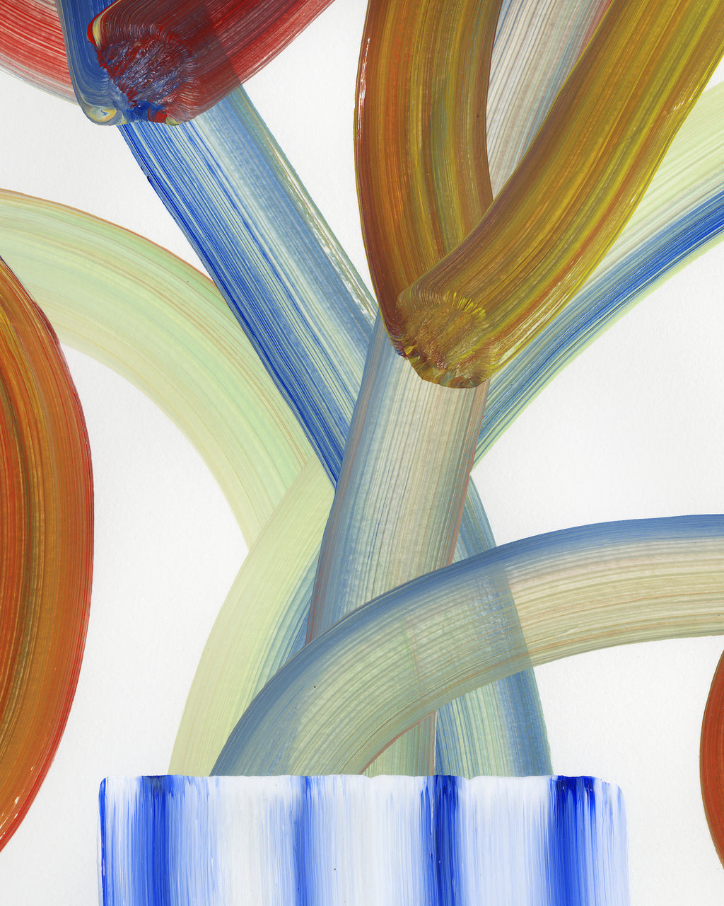 Painting by Erin D. Garcia titled "Wild-Flower #2" - 5.