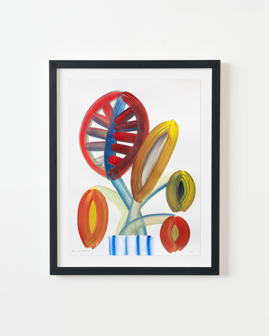 Painting by Erin D. Garcia titled "Wild-Flower #2" - 3.
