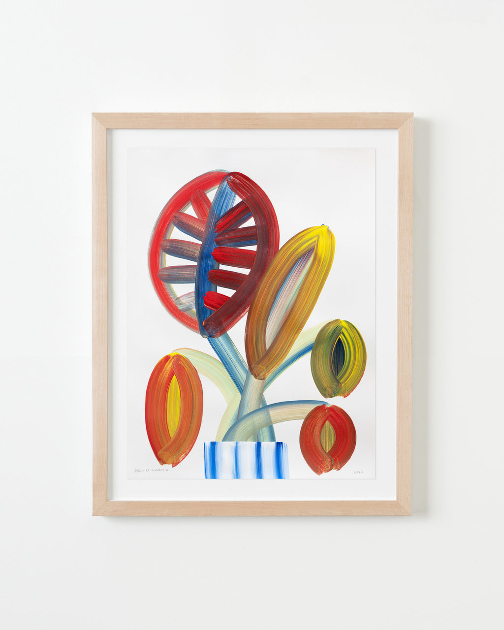 Painting by Erin D. Garcia titled "Wild-Flower #2" - 4.