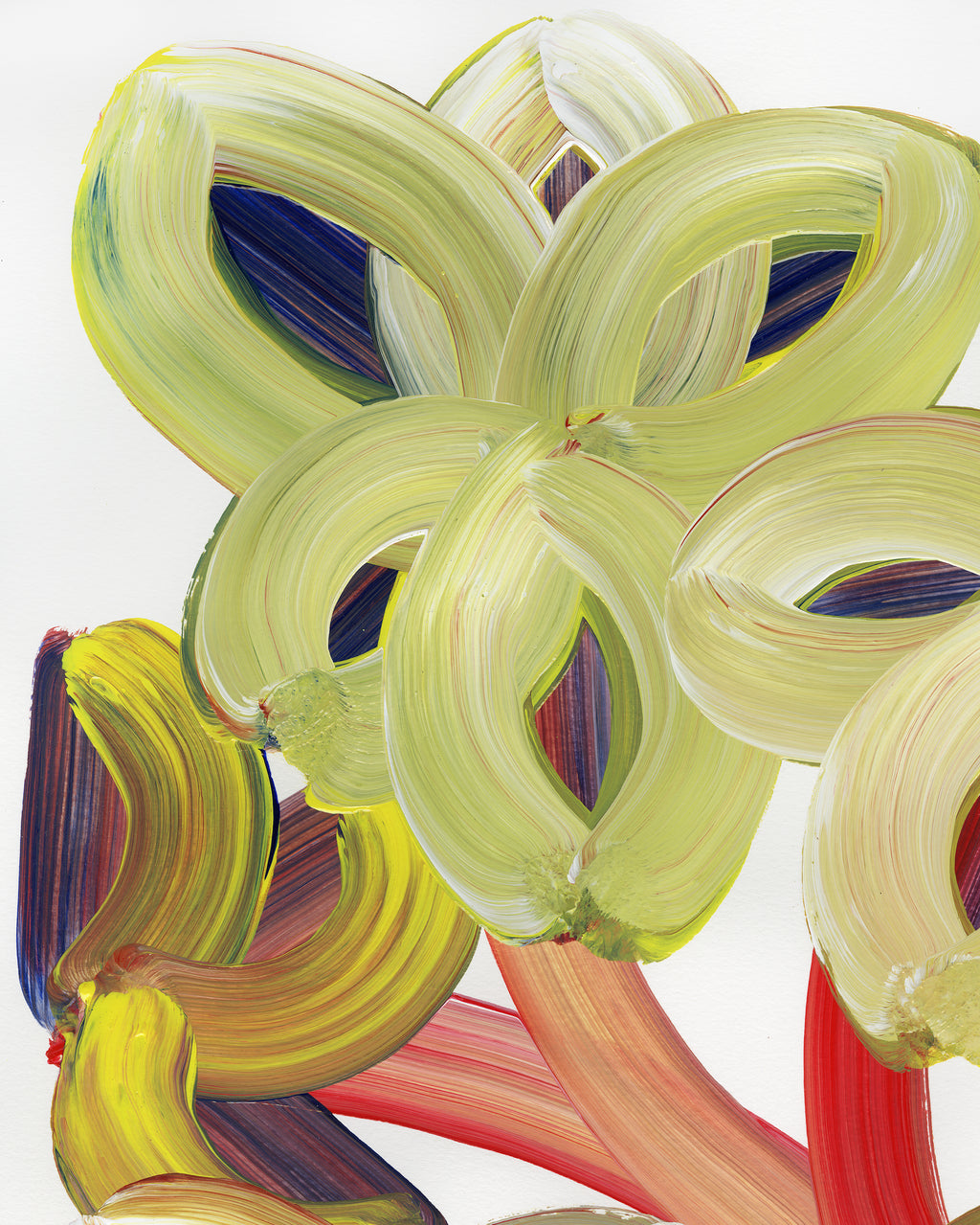 Painting by Erin D. Garcia titled "Wild-Flower #3" - 6.