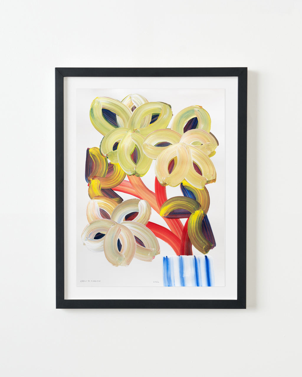 Painting by Erin D. Garcia titled "Wild-Flower #3" - 3.