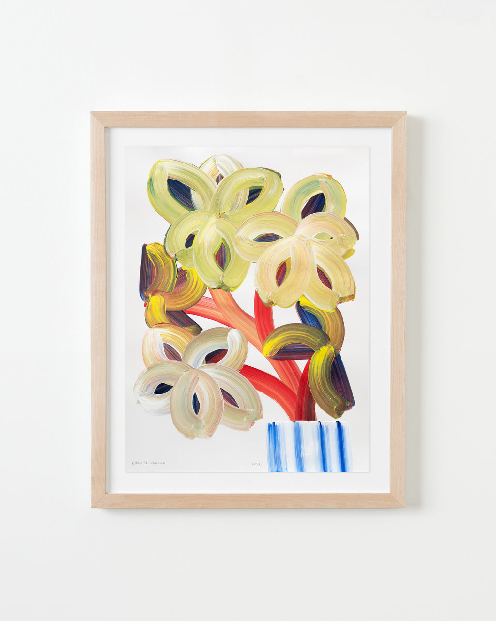 Painting by Erin D. Garcia titled "Wild-Flower #3" - 4.