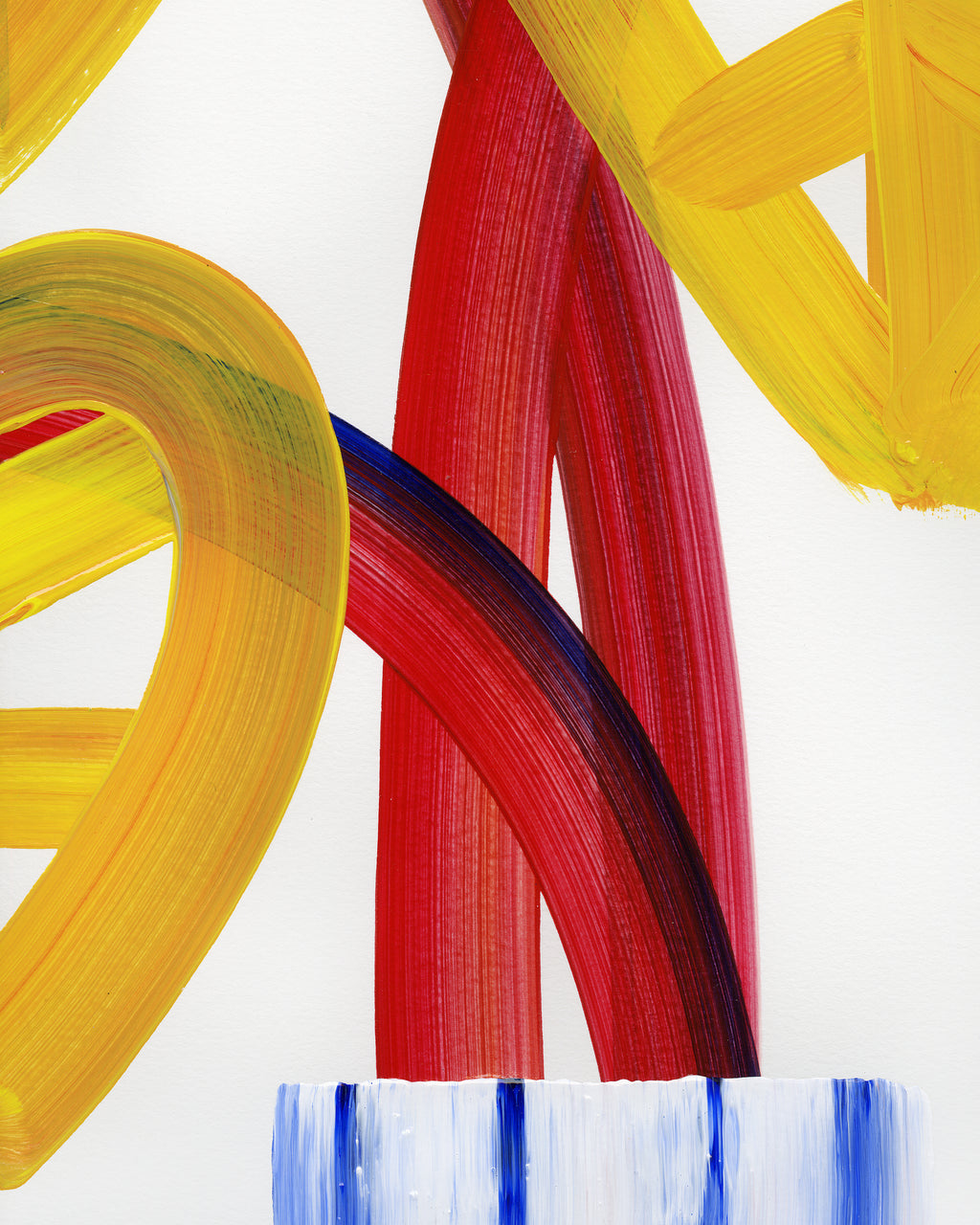 Painting by Erin D. Garcia titled "Wild-Flower #5" - 5.