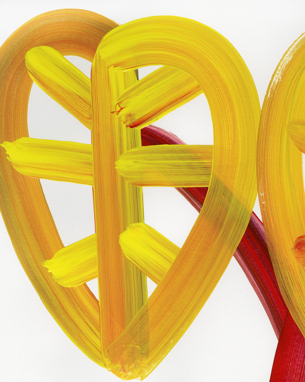 Painting by Erin D. Garcia titled "Wild-Flower #5" - 6.