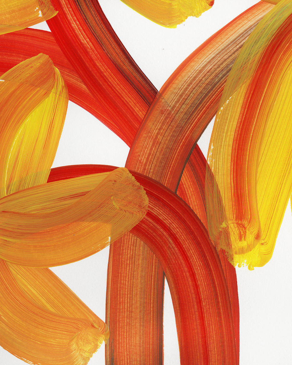 Painting by Erin D. Garcia titled "Wild-Flower #6" - 5.
