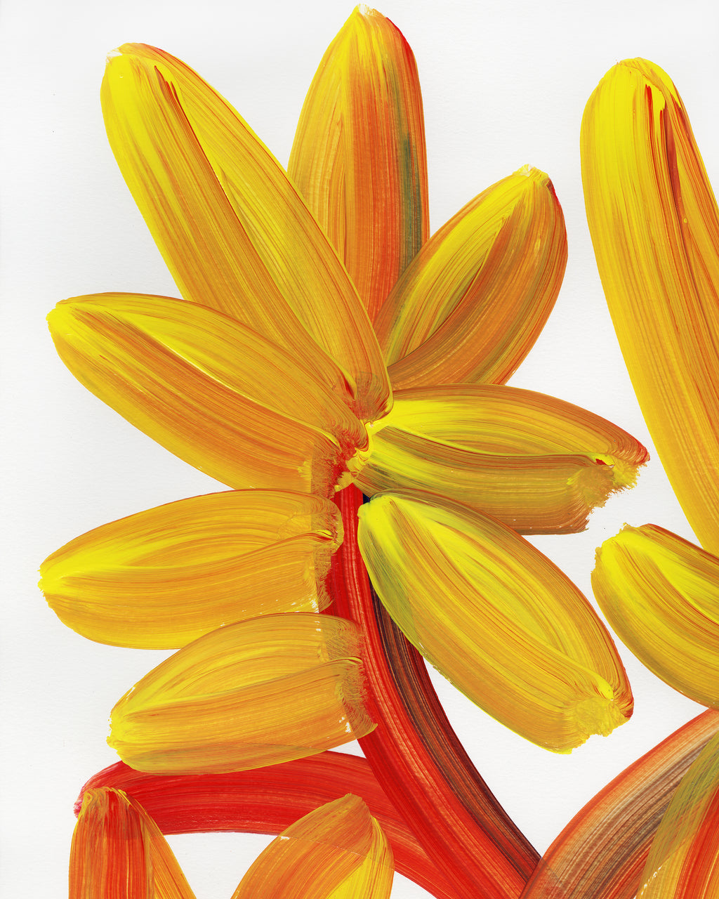 Painting by Erin D. Garcia titled "Wild-Flower #6" - 6.