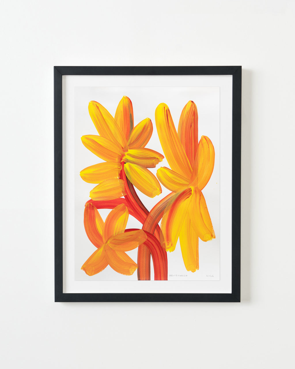 Painting by Erin D. Garcia titled "Wild-Flower #6" - 3.
