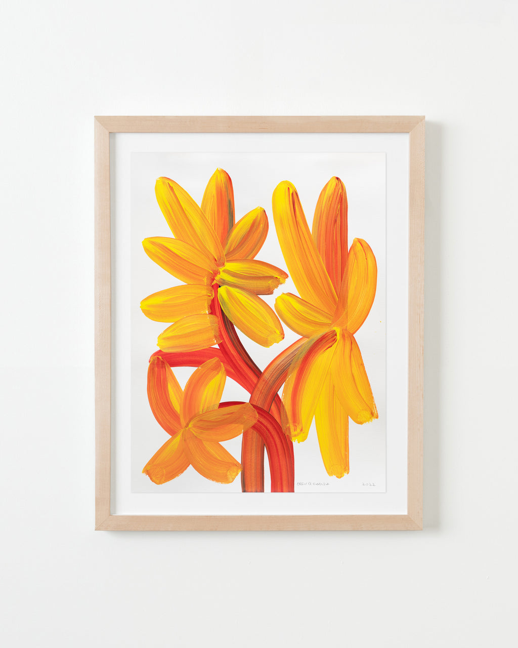Painting by Erin D. Garcia titled "Wild-Flower #6" - 4.