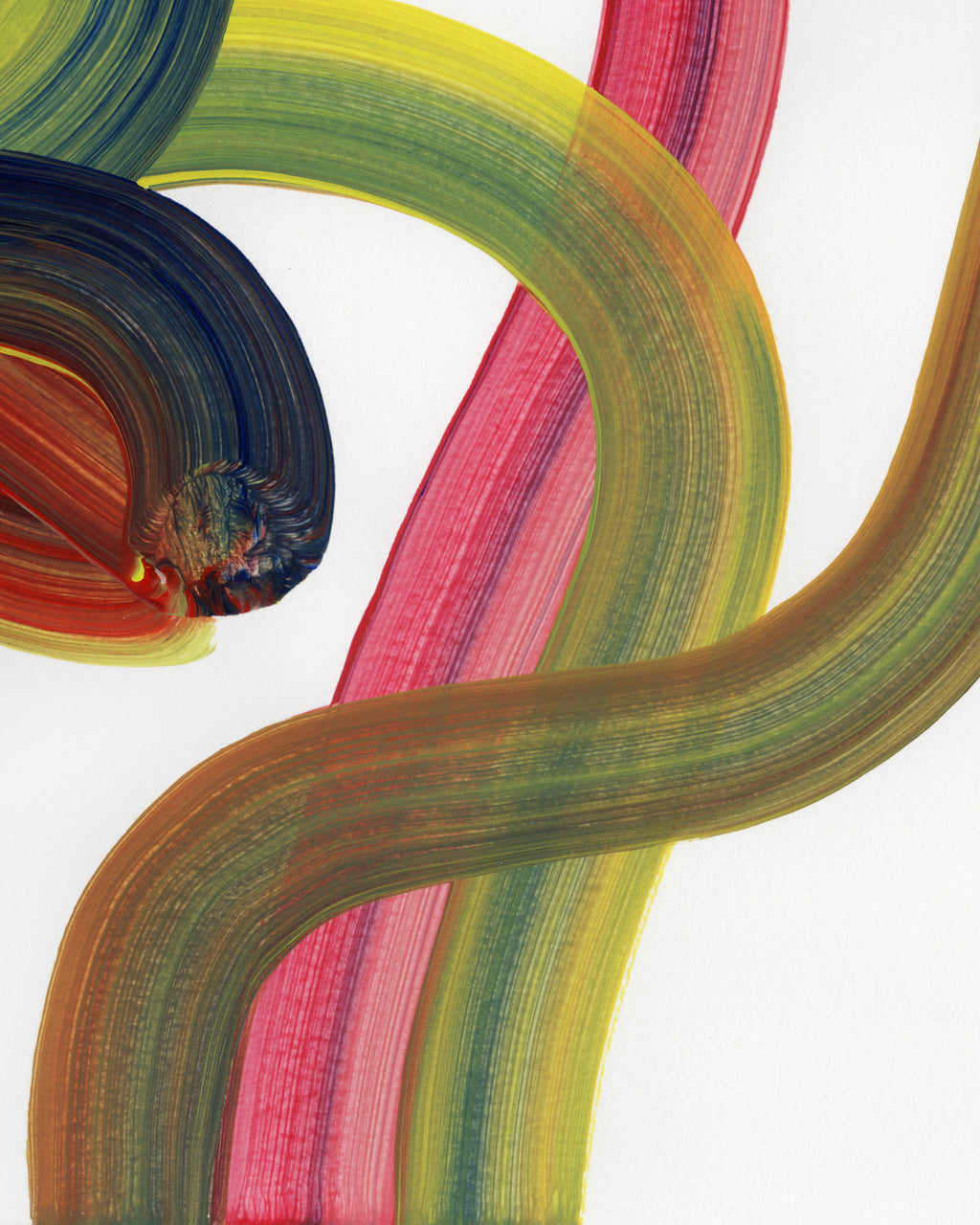 Painting by Erin D. Garcia titled "Wild-Flower #7" - 5.